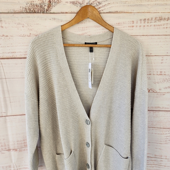 Eileen Fisher Pearls Boyfriend Cardigan - Picture 4 of 16